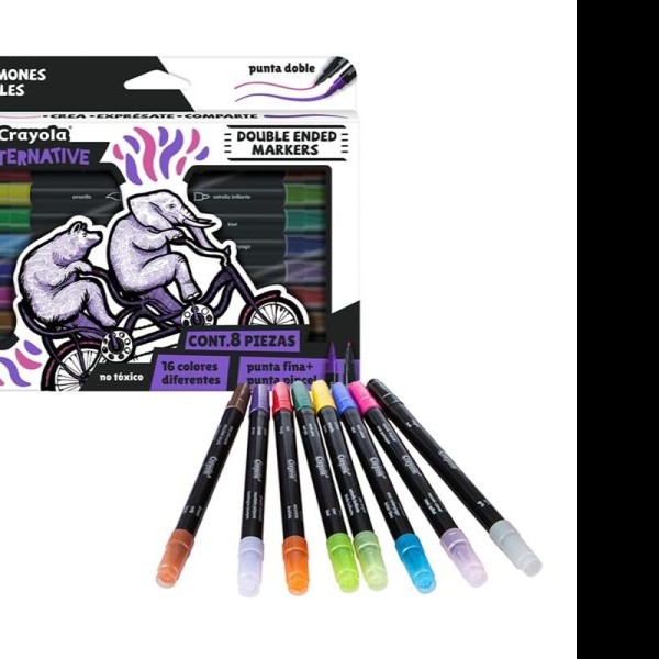 MARCADOR AGUA DELG. ESTUCHE C8X16 COL CRAYOLA ALTERNATIVE